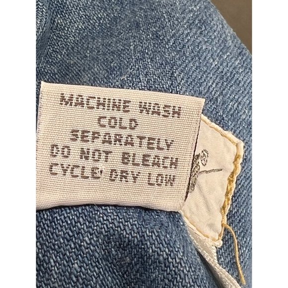 Dreams women’s large denim floral best front buttons, V neck Cotton - Picture 12 of 14